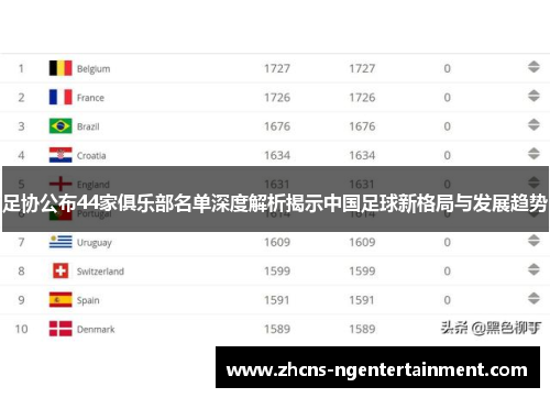 足协公布44家俱乐部名单深度解析揭示中国足球新格局与发展趋势
